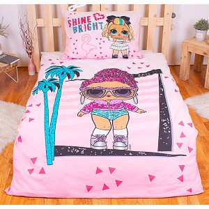 Bavlněné povlečení 140x200+70x90 LOL Shine