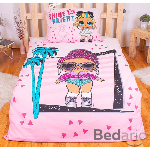 Bavlněné povlečení 140x200+70x90 LOL Shine