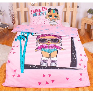 Bavlněné povlečení 140x200+70x90 LOL Shine