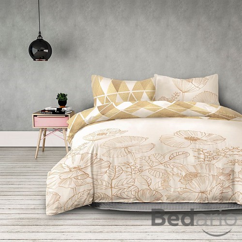 Flanelové povlečení 200x220+2x70x90 Golden Poppy