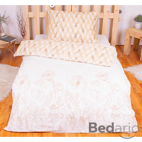 Flanelové povlečení 140x200+70x90 Golden Poppy