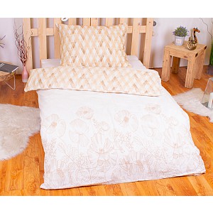 Flanelové povlečení 140x200+70x90 Golden Poppy