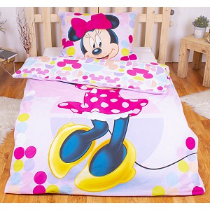 Bavlněné povlečení 140x200+70x90 Minnie puntík