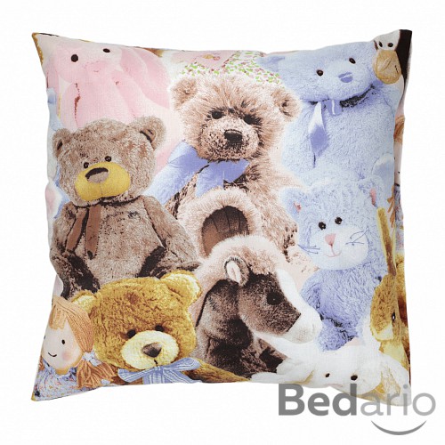 Bavlněný povlak 40x40 Plyšová zvířátka