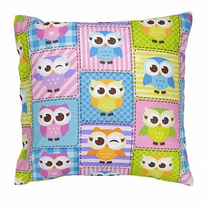 Bavlněný povlak 40x40 Sovičky