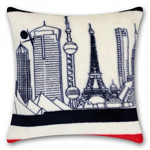 Povlak na polštářek mikroflanel 40x40 - Cities