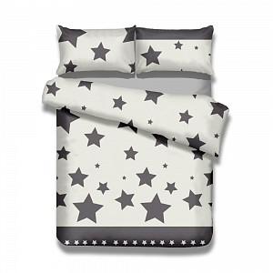Povlečení mako bavlna AVERI 220x200+70x90 Starlight