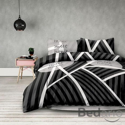 Povlečení mako bavlna AVERI 220x200+70x90 Sweet home dark