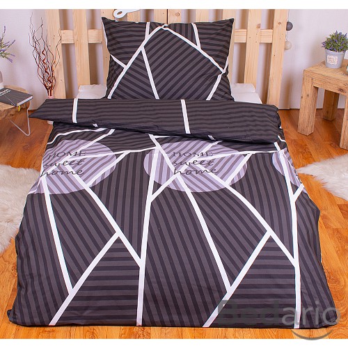 Povlečení mako bavlna AVERI 140x200+70x90 Sweet home dark