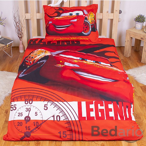 Povlečení z mikrovlákna 140x200+70x90 Cars Legend