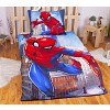Povlečení z mikrovlákna 140x200+70x90 Spiderman Blue