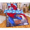 Povlečení z mikrovlákna 140x200+70x90 Spiderman Blue