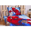 Povlečení z mikrovlákna 140x200+70x90 Spiderman Blue