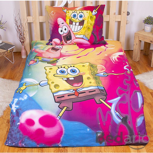 Bavlněné povlečení 140x200+70x90 SpongeBob