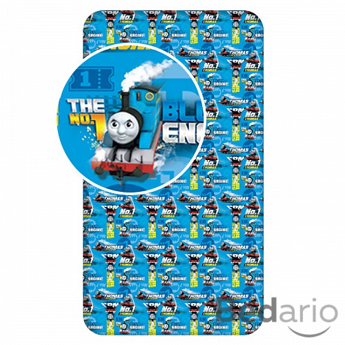 Bavlněné prostěradlo 90x200 Mašinka Tomáš