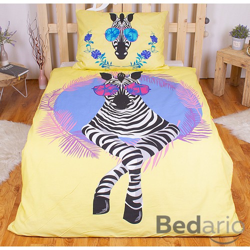 Bavlněné povlečení 140x200+70x90 Beach Zebra