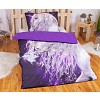 Bavlněné povlečení 140x200+70x90 Jednorožec purple