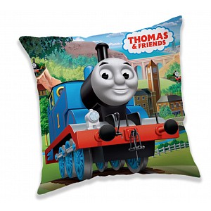 Dekorační polštářek 40x40 cm - Mašinka Tomáš