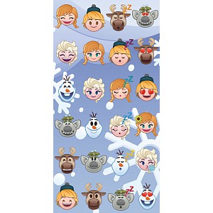 Osuška 70x140 - Frozen emoji