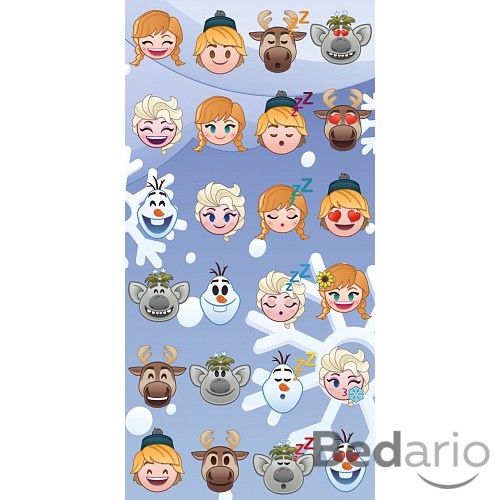 Osuška 70x140 - Frozen emoji