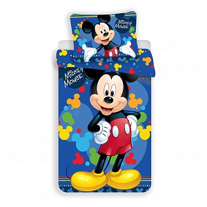 Povlečení z mikrovlákna 140x200+70x90 Mickey blue