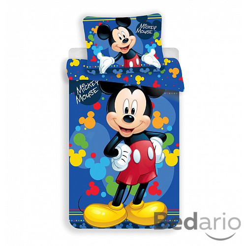 Povlečení z mikrovlákna 140x200+70x90 Mickey blue
