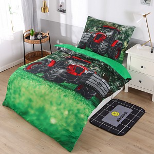 3D povlečení 140x200+70x90 Traktor