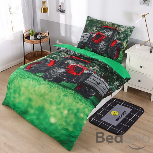 3D povlečení 140x200+70x90 Traktor