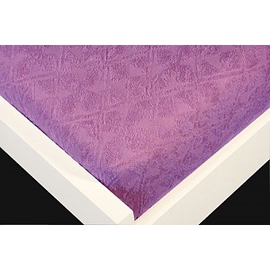 Žakárové prostěradlo 180x200 Premium - Lila