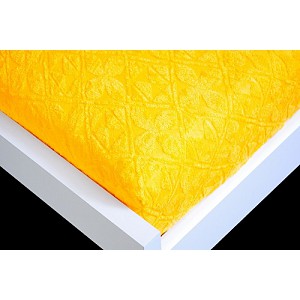 Žakárové prostěradlo 90x200 Premium - Zlatá