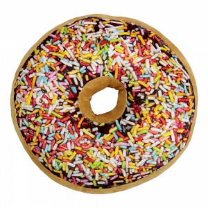 Dekorační plyšový polštářek DONUT II 40 cm - Extra posyp