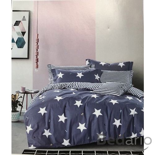 Bavlněné povlečení 140x200+70x90 Star Alphabet