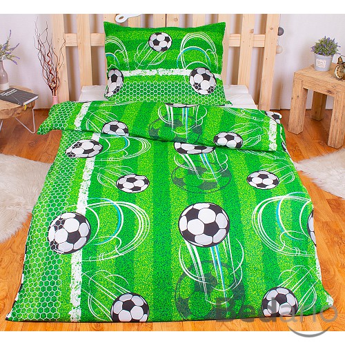 Bavlněné povlečení 140x200+70x90 Fotbalové míče
