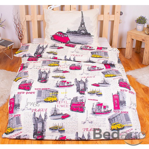 Bavlněné povlečení 140x200+70x90 City Icons