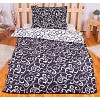 Bavlněné povlečení 140x200+70x90 Ornament černo-bílý