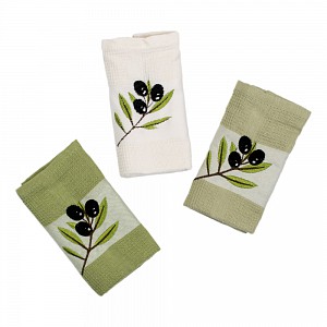 Olives dárkový set - vaflové utěrky 3ks