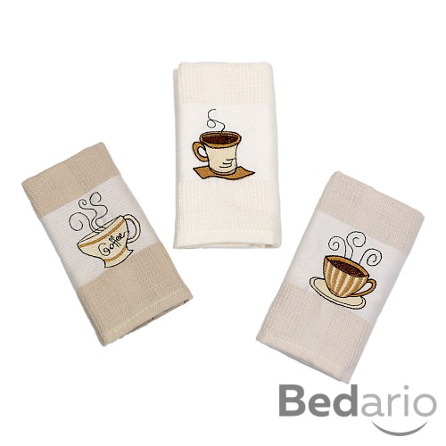 Coffee dárkový set - vaflové utěrky 3ks