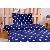 Mikroplyšové povlečení Premium 140x200+70x90 Noční nebe modré