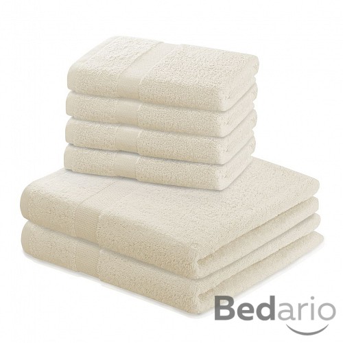 Set luxusních froté ručníků a osušek MARINA 4+2 Krémový