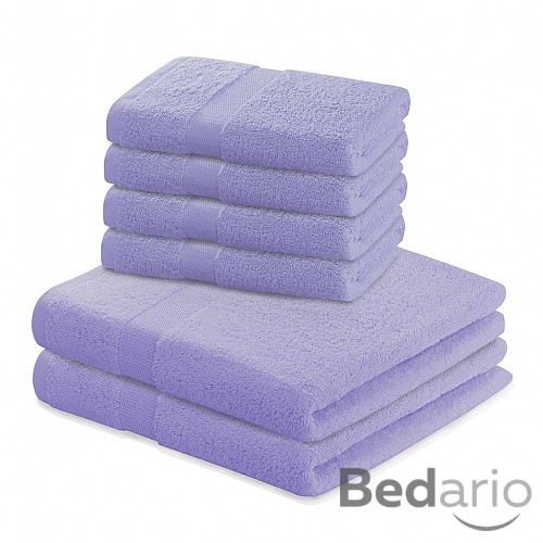 Set luxusních froté ručníků a osušek MARINA 4+2 Lila