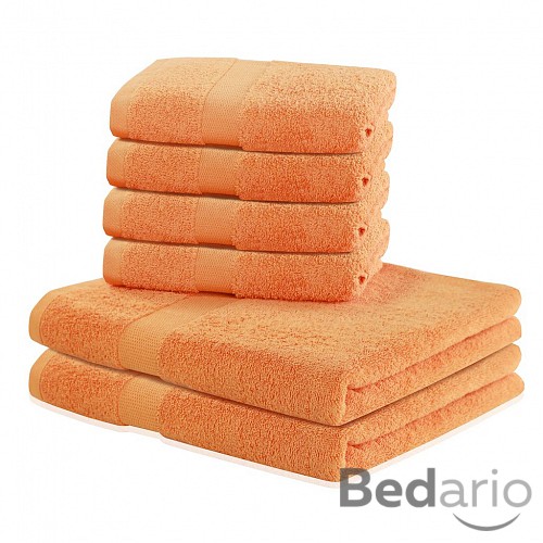 Set luxusních froté ručníků a osušek MARINA 4+2 Oranžový