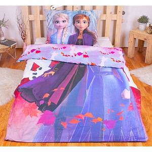 Bavlněné povlečení Frozen II Leaves 140x200+70x90