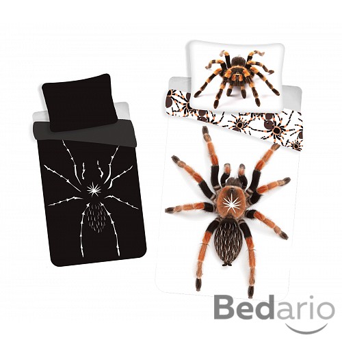 Bavlněné povlečení 140x200+70x90 Spider ve tmě svítí
