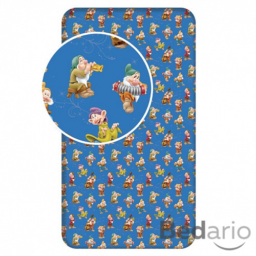 Bavlněné prostěradlo 90x200 Sněhurka