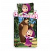 Bavlněné povlečení 140x200+70x90 Máša a Medvěd zas a znova