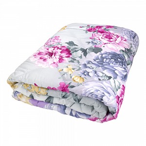 Prošívaná přikrývka ECONOMY barevné květiny 140x200