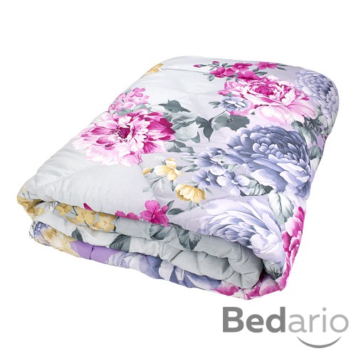 Prošívaná přikrývka ECONOMY barevné květiny 140x200