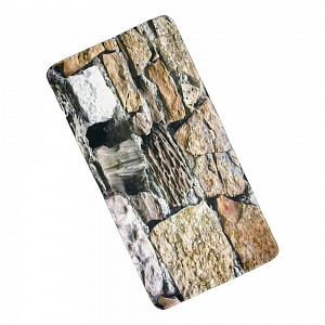 3D Podlahová předložka 60x120 Kamenná zeď