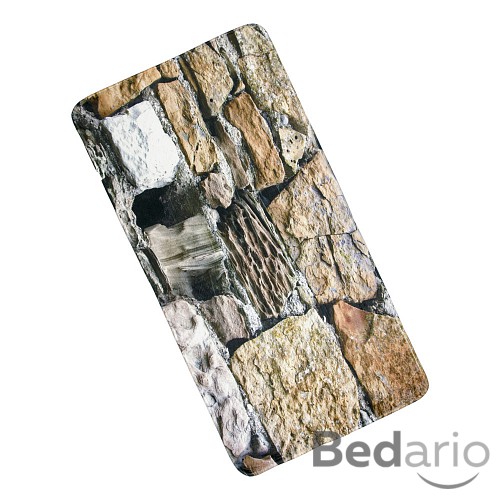 3D Podlahová předložka 60x120 Kamenná zeď