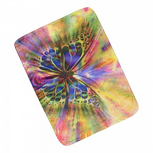 3D Podlahová předložka 50x70 Abstraktní motýle